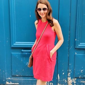 MADEWELL Ponte Dress with pockets in Salmon